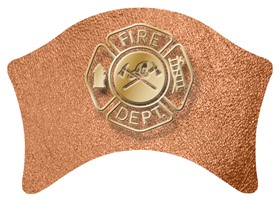 DABAN-418-SH-CP Fire Department Shimmer Copper Background
